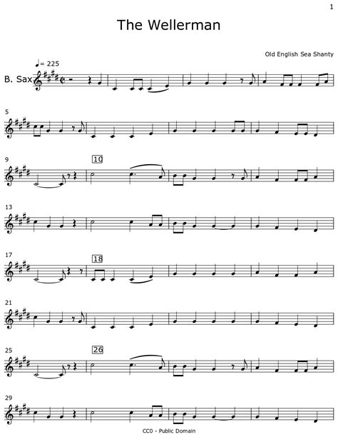 Wellerman (Song Of The Wellerman) - For Saxophone Quartet